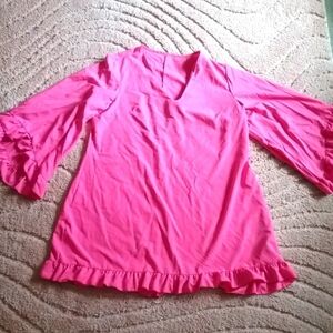 Plus size 2X women's pink dress or pullover for bathing suit